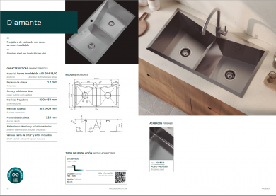 regadero Diamante Andemen 820x450 doble cubeta
fregadero acero inoxidable AISI 304 cocina moderna
fregadero 820x450 encastrado sobre encimera
fregadero doble cubeta acero cepillado 90 cm mueble
fregadero cocina grande dos senos acero inoxidable
fregadero Andemen TOP Diamante acero inoxidable
fregadero cocina profesional doble cubeta grande
fregadero acero inoxidable 820x450 alta calidad
fregadero encastrado acero inoxidable cocina 90 cm
fregadero dos senos acero inoxidable con sifón
