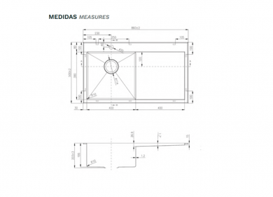 Andemen Ámbar 860x500 – Fregadero de Acero con Escurridor
Fregadero Acero Inoxidable Ámbar Andemen 860x500 1 Seno
Fregadero Ámbar Andemen con Escurridor 860x500 Cocina
Fregadero Andemen Ámbar 860x500 Acero Inoxidable con Escurreplatos
Fregadero Rectangular Ámbar Andemen 860x500 1 Cubeta