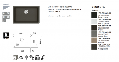 comprar fregadero Franke Maris MRG 210-62
fregadero Franke Maris una cubeta Fragranite
fregadero Franke para mueble de 70 cm
fregadero de cocina a ras en Fragranite
fregadero Franke negro mate
fregadero Franke blanco polar
fregadero Franke Onyx
fregadero Franke Stone Grey
fregadero Franke Oyster
fregadero Franke gris pizarra
fregadero de cocina con sifón incluido
fregadero con válvula 3 1/2 pulgadas
fregadero de granito de alta resistencia
fregadero premium para cocina moderna