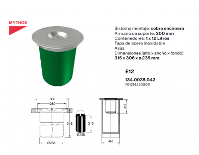 cubo de basura para encimera
cubo de basura Franke
cubo de basura encastrable Franke
cubo de residuos para encimera
cubo de basura empotrable
cubo de cocina encastrable
cubo de basura 12 litros
cubo de reciclaje para encimera
cubo de basura integrado para cocina
Franke M F12
