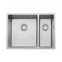 FREGADERO AGUAMARINA DE ACERO INOXIDABLE RECTANGULAR DE DOBLE CUBETA - ANDEMEN