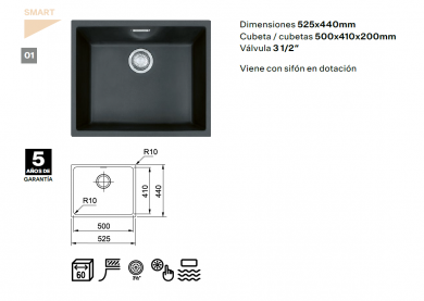 Fregadero bajo encimera Franke Sirius SID 110-50


Fregadero Tectonite Franke
Fregadero sintético bajo encimera
Fregadero una cubeta Franke
Fregadero para mueble de 60 cm
Fregadero Carbone Franke
Fregadero Blanco Polar Franke