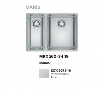 Fregadero Franke dos cubetas Maris MRX-260-34-19