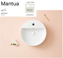 LAVABO DE PORCELANA SOBRE ENCIMERA MANTUA - SANYCCES